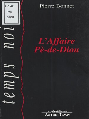 cover image of L'affaire Pè-de-Diou